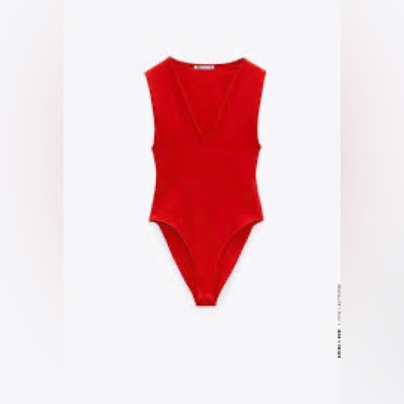 Zara Tops Zara V Cut Bodysuit Poshmark